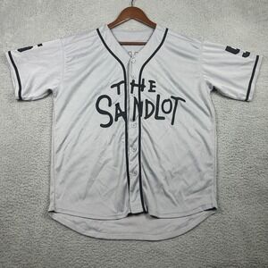 The Sandlot Squints #5 Baseball Jersey Mens Large Gray 90s Classic Movie